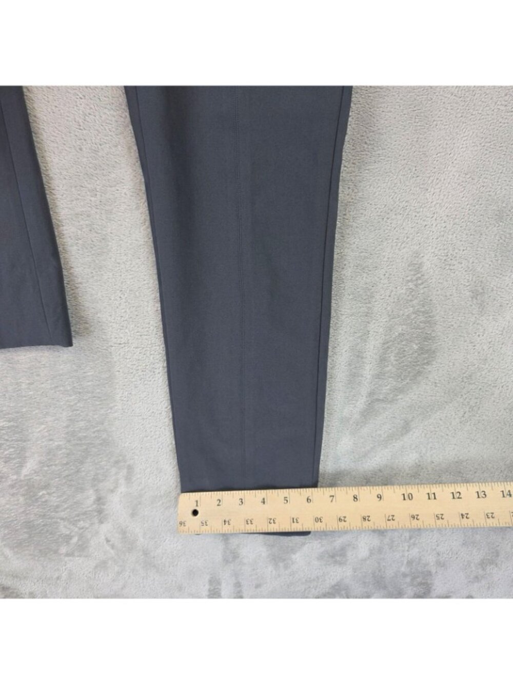 Vince Bobbi Pants Womens M Gray Knit Slim Ankle Side Zip Stretch Work Office - Picture 12 of 13